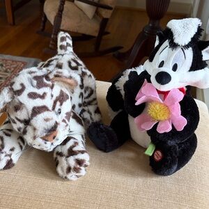 Leopard and Skunk Stuffed Animal Set